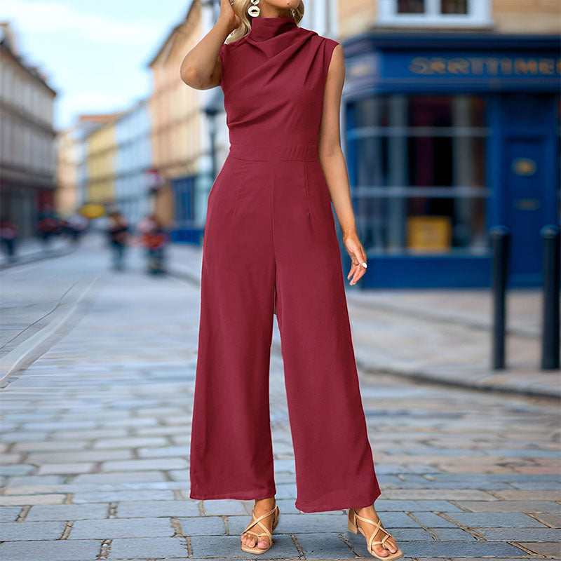 Dame Elegant Asymmetrisk Jumpsuit Stilla