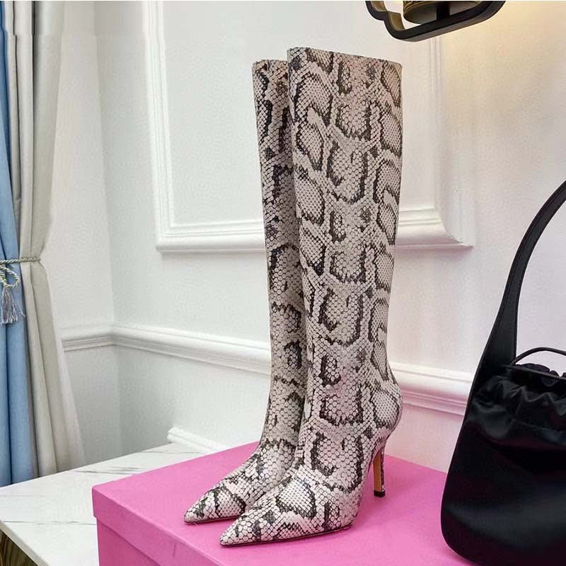 Femme Stylisk Slange-Print Clutch Taske Stilla