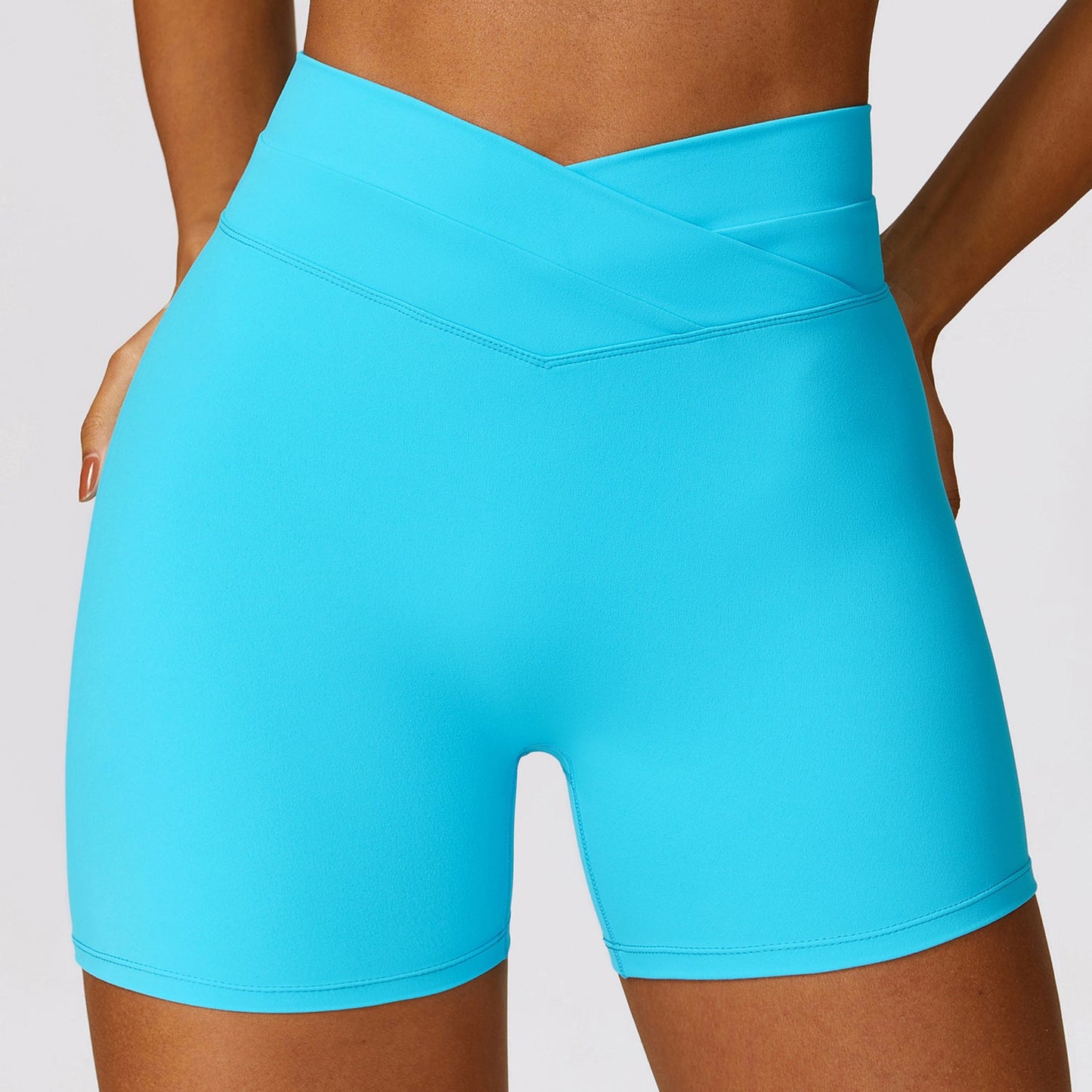 Stilla | Hip Raise Yoga Shorts Cross Høj Talje Træningsbukser Til Damer