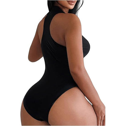 Dame High-Cut lynlås bodysuit badedragt Stilla