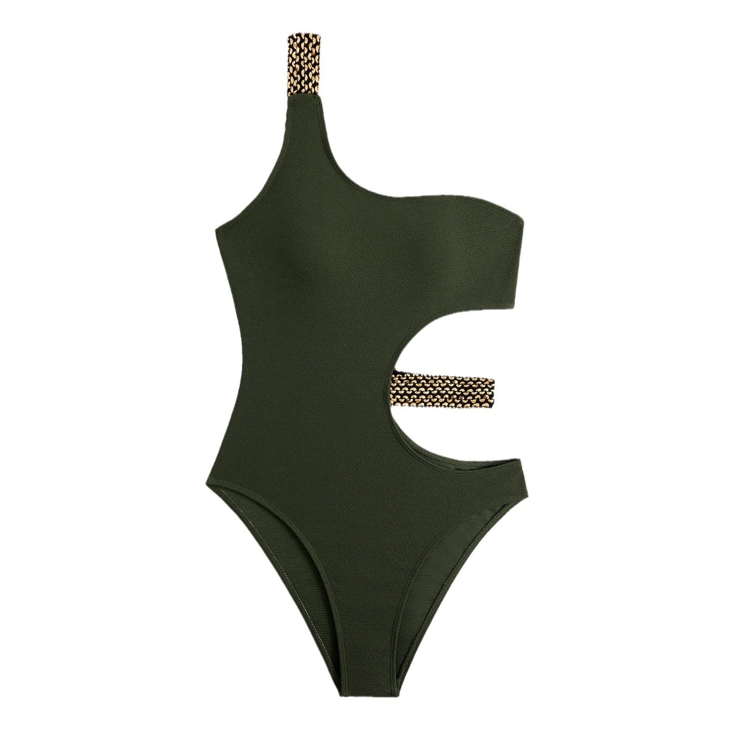 Dame Cut-Out En-skulder Monokini Badetøj Stilla