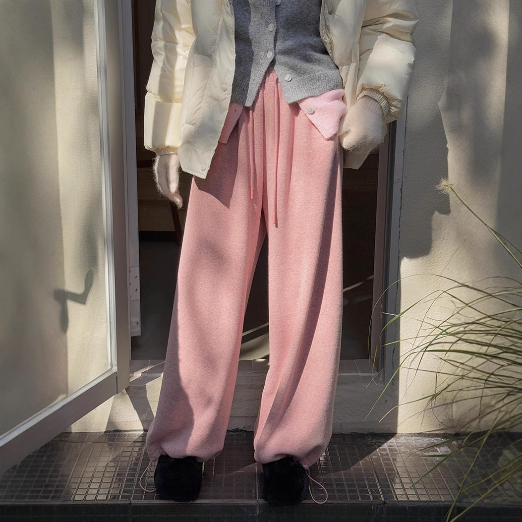 Dame afslappet fritidbukser med elastisk talje og blødt materiale Stilla