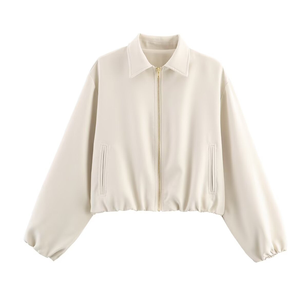 Dame cropped overgangsjakke Stilla