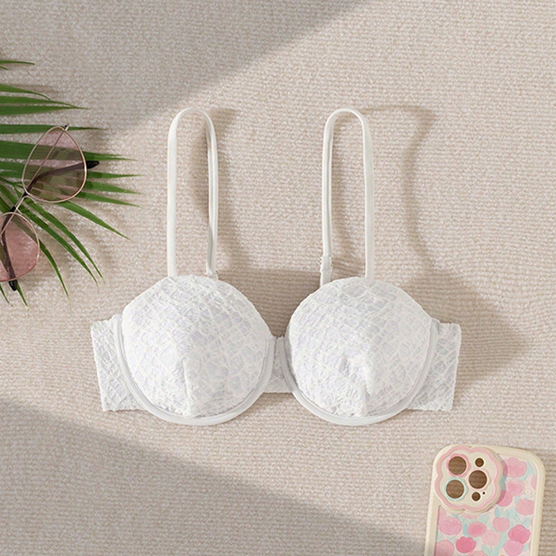 Bralette med spidsedetaljer og undertråd Stilla