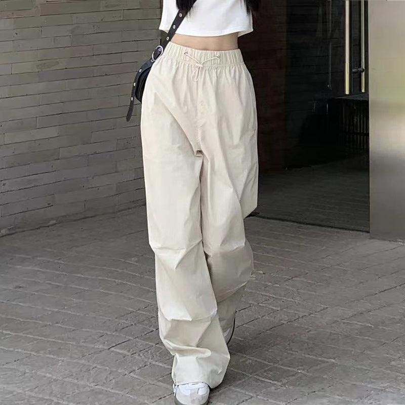 Dame afslappede cargo-bukser med elastisk talje og praktiske lommer Stilla