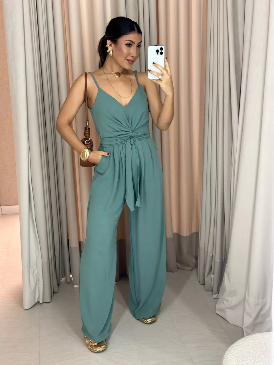 Dame Elegant Bindefront bred Ben Overalls Stilla