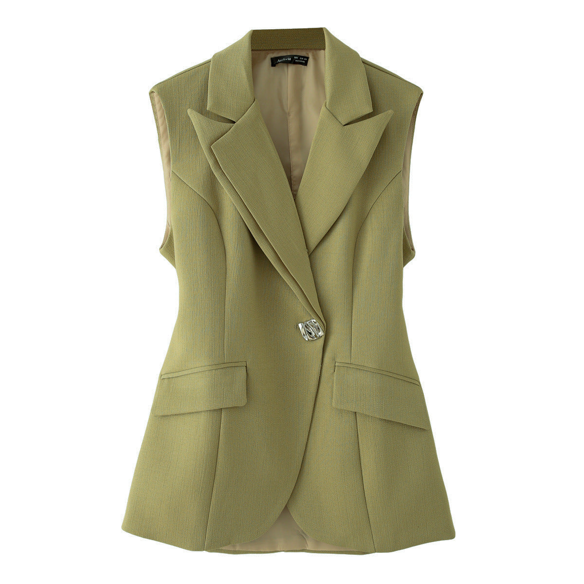 Dame vest med smal pasform og elegante lommer Stilla