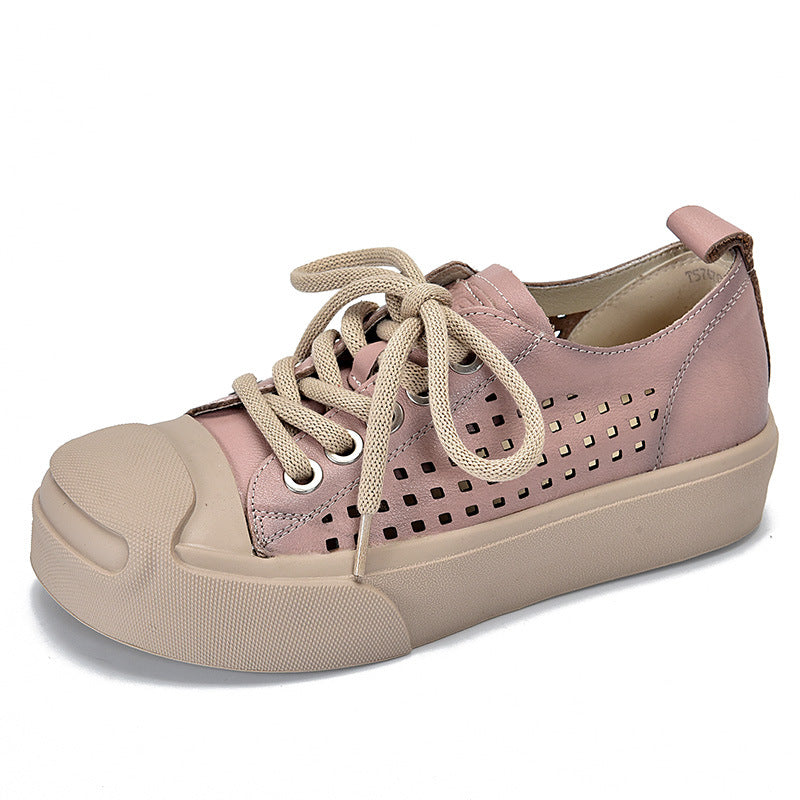 Dame Design-Sneakers med perforeret overdel og polstret indersål Stilla