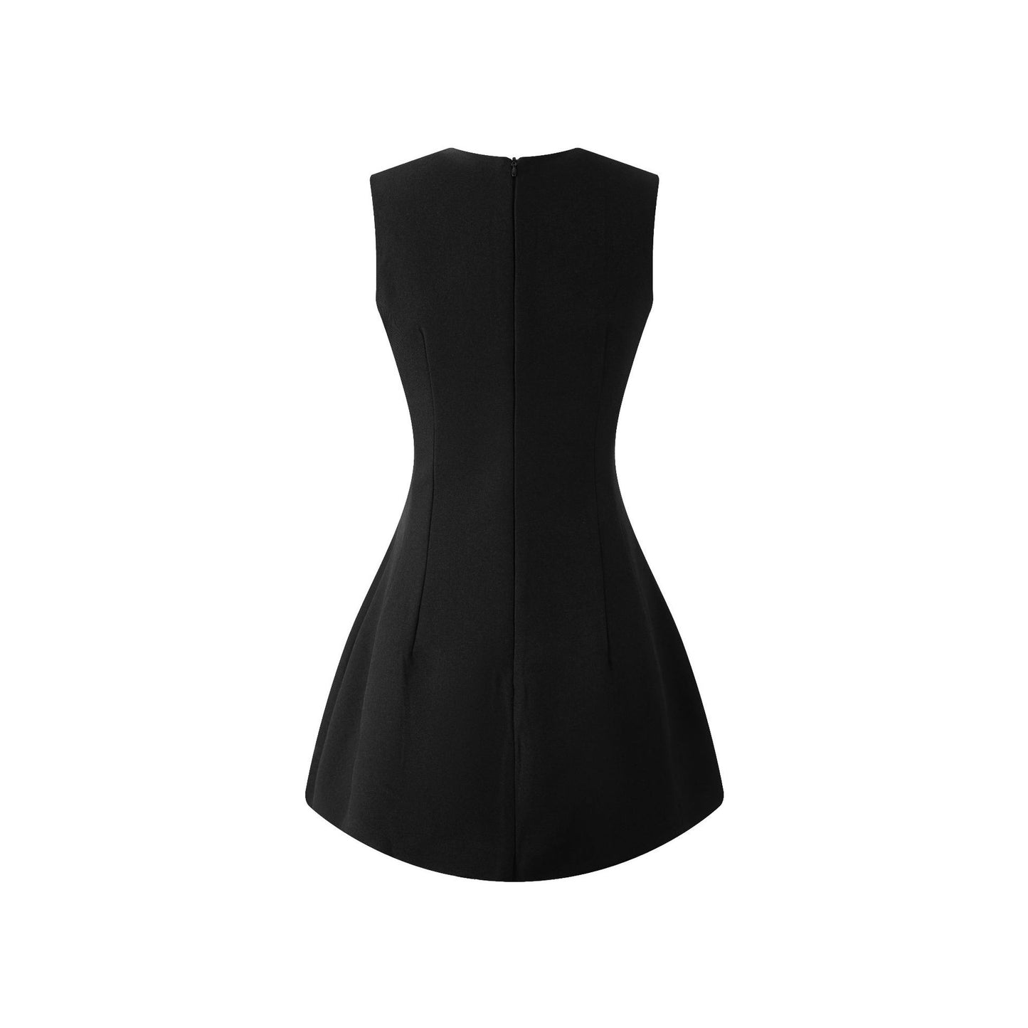 Dame A-linje kjole med elegant flatterende snit og skjulte lommer Stilla