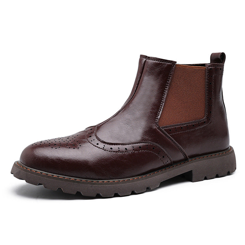 Herrer Premium Fritids Brogue Ankelstøvler Stilla