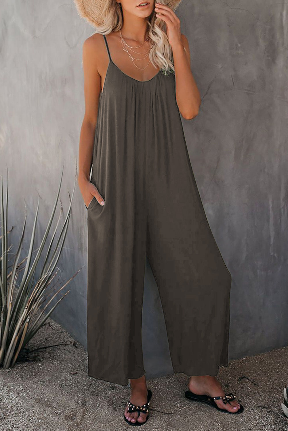 Dame Elegant Ærmeløs Jumpsuit Stilla