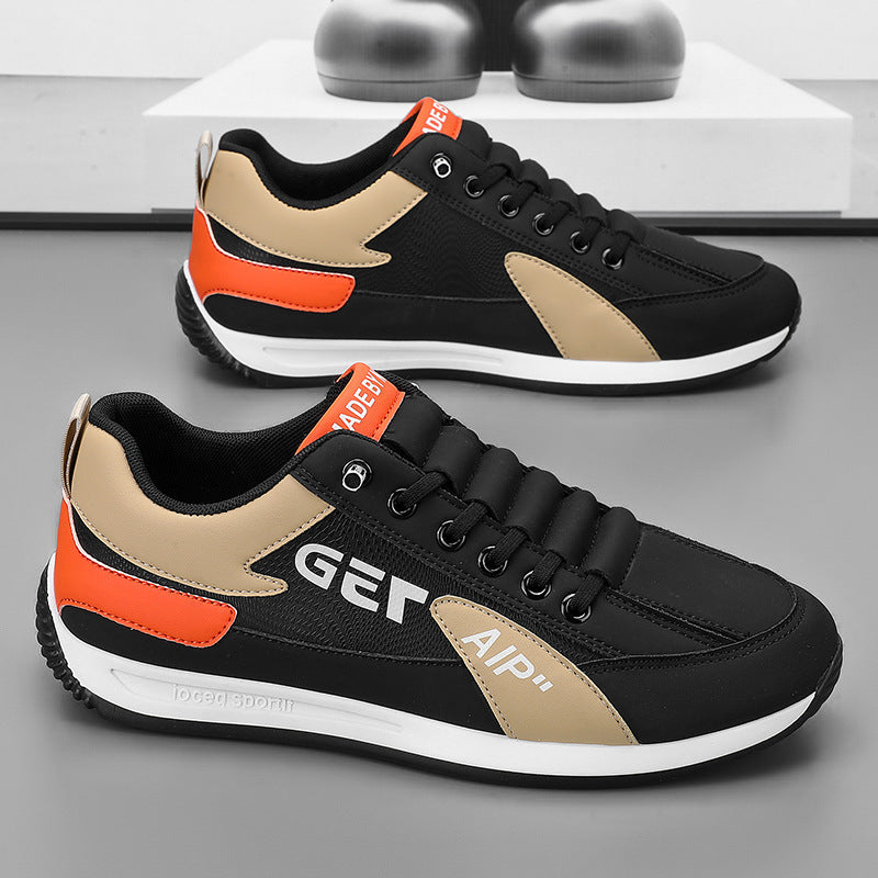 Herrer Mode Lace-Up Sneakers med åndbare indsats Stilla