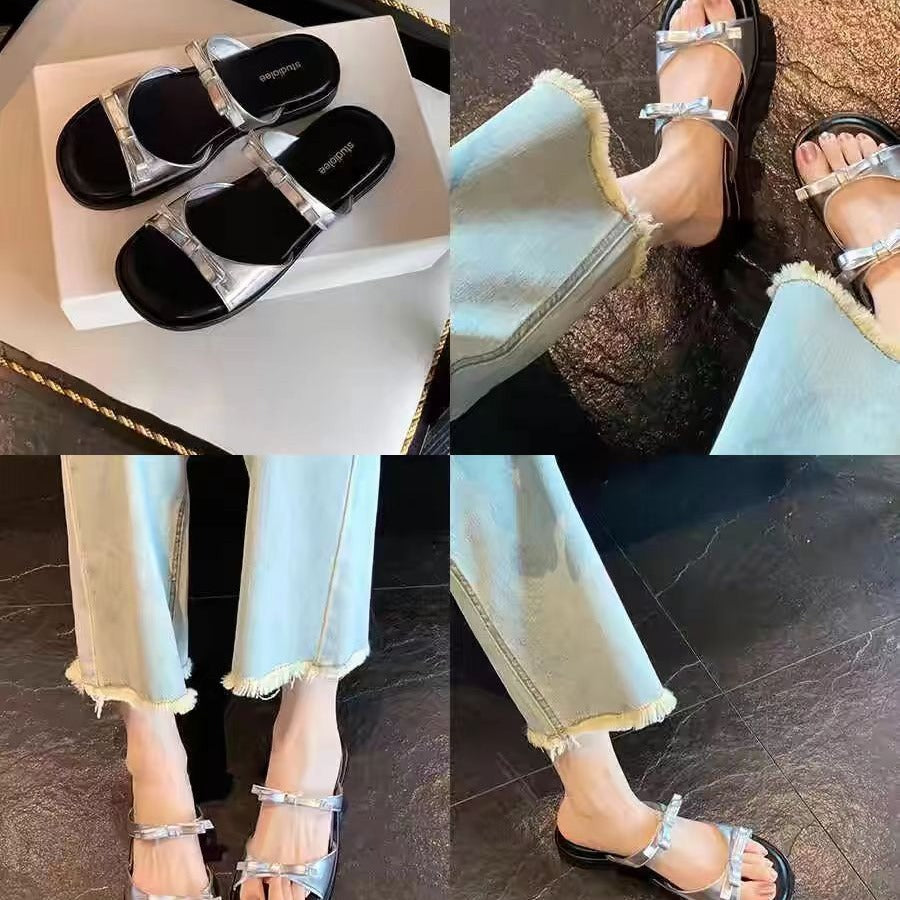 Dame komfortable badesandaler med fashionable stropper og elegant spænde design Stilla