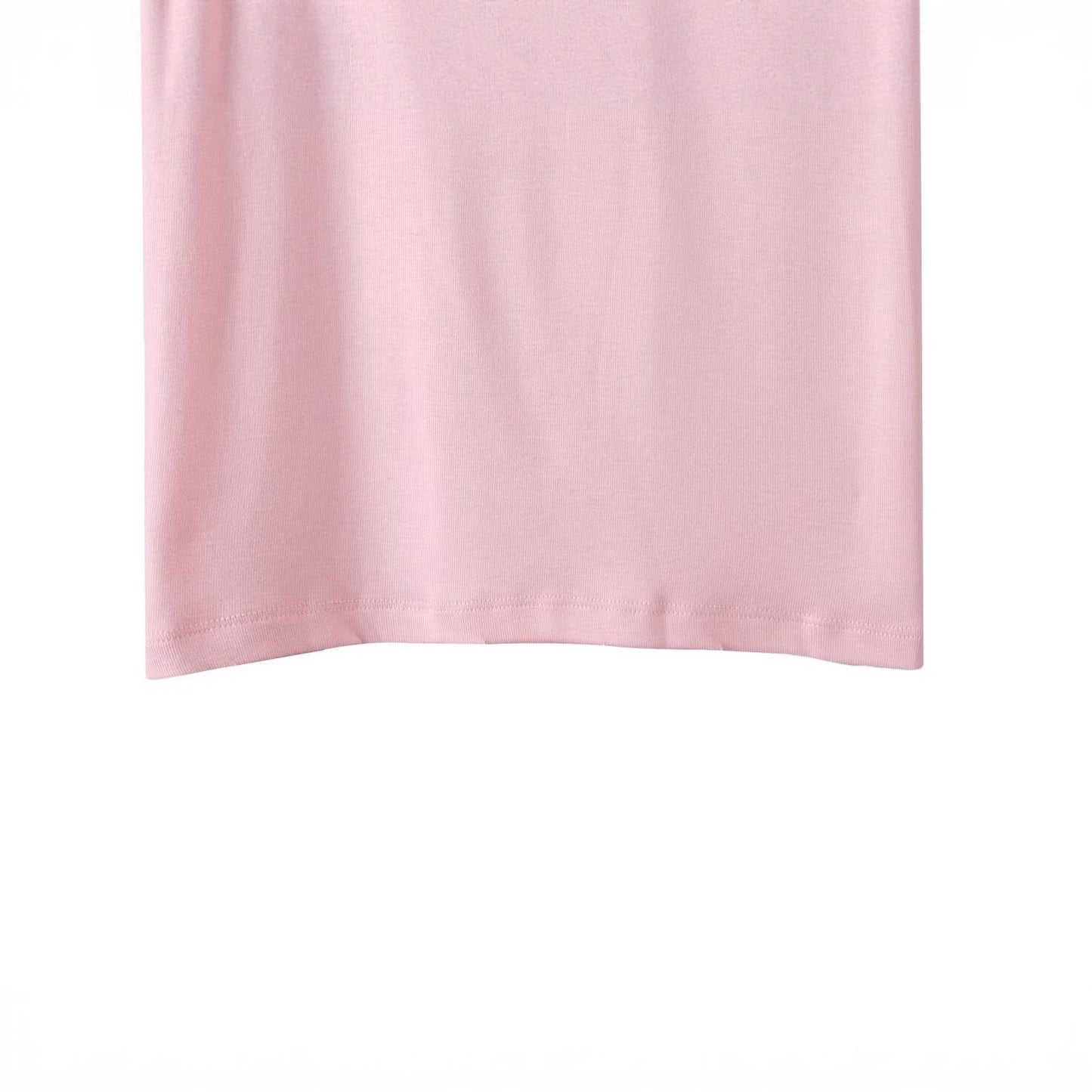 Dame afslappet bomulds-crop-top med iøjnefaldende tryk Stilla