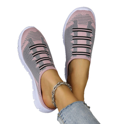 Dame Åndbare Slip-On Sneakers med fleksibelt Overmateriale og skridsikker Sål Stilla
