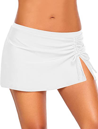 Dame Modische Badeshorts med siden Raff-detail Stilla