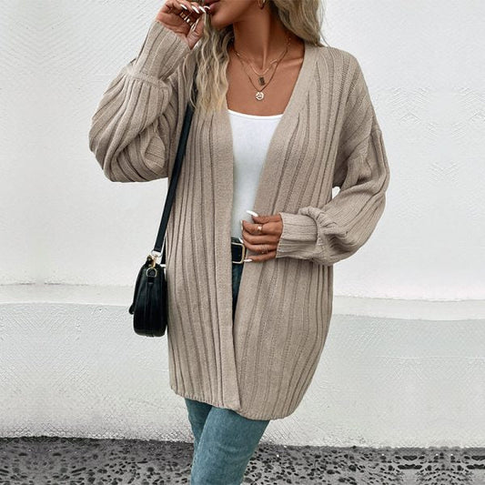 Stilla | Elegant Dame Strikketrøje Med Lange Ærmer Enkel Design Til Stilfulde Outfits