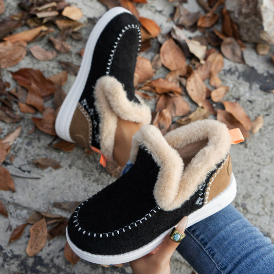 Dame Varm foerede hjemmesko med praktisk slip-on design og skridsikker sål Stilla