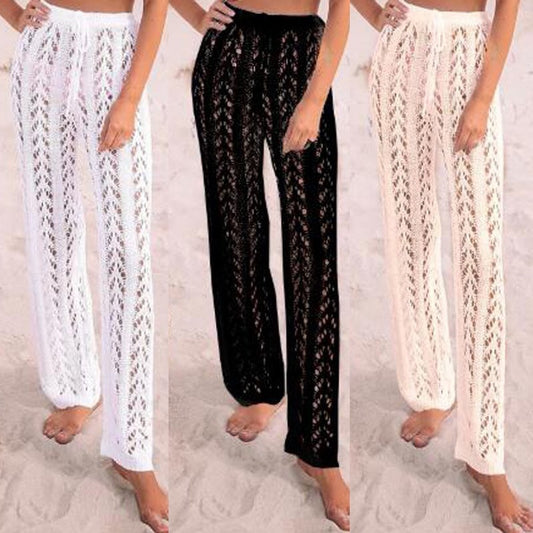 Dame Elegant Hækle Strandbukser Stilla