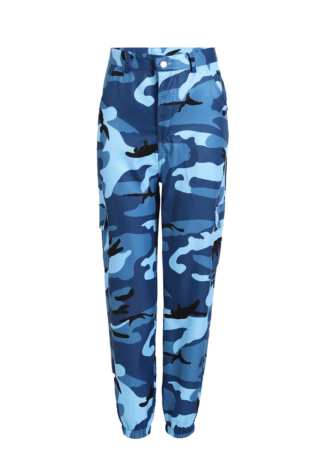 Dame Camo Print Utility Cargo Bukser Stilla