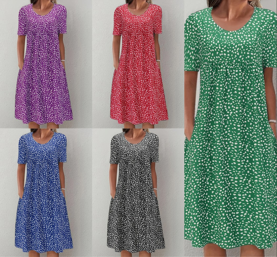 Dame afslappet sommerkjole med lommer Stilla