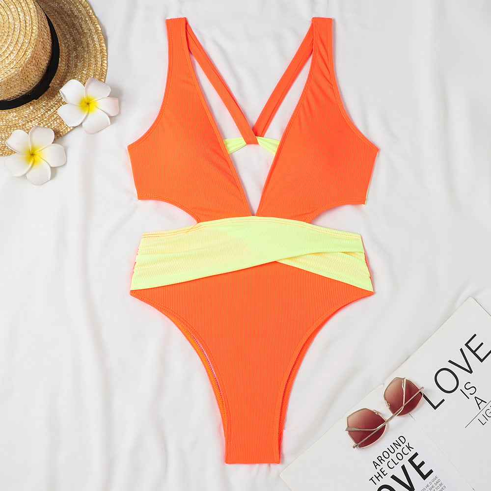 Dame Cut-Out Sporty Én-stykke Badedragt Stilla