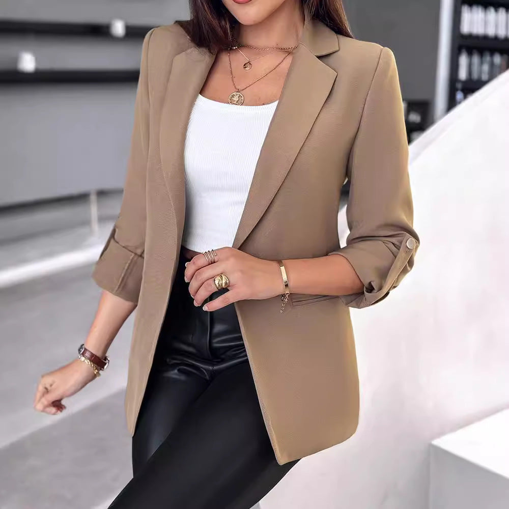 Dame Elegant Blazerjakke med struktureret snit og moderne detaljer Stilla