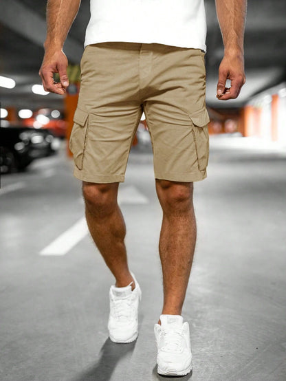 Herren multifunktionale Cargo-Shorts med praktiske sidelommer Stilla