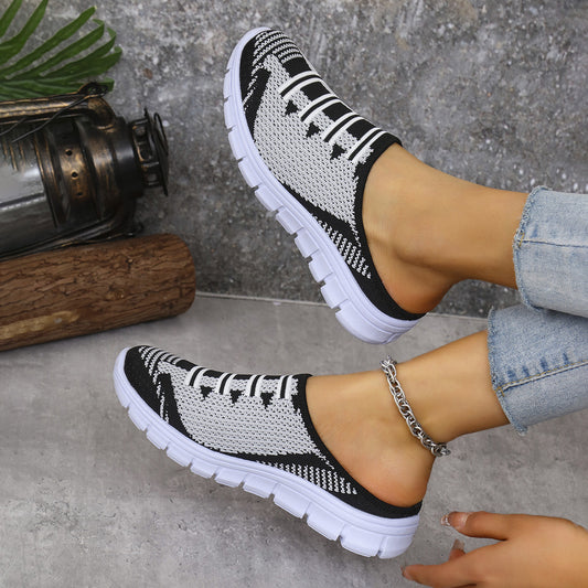 Dame Åndbare Slip-On Sneakers med fleksibelt Overmateriale og skridsikker Sål Stilla