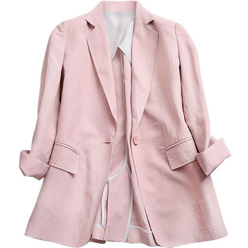 Dame elegant blazer med moderne snit og smart revers Stilla