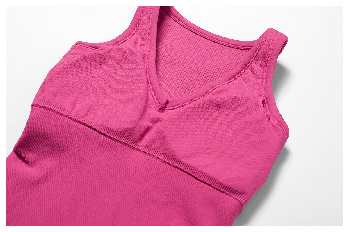 Stilla | Elastic Seamless Tight Yoga Jumpsuit Belly Contracting, Hip Lifting Fitness Jumpsuit Til Kvinder