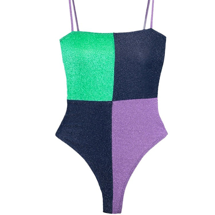 Damer Højskåret Funklende Én-delt Badetøj Stilla