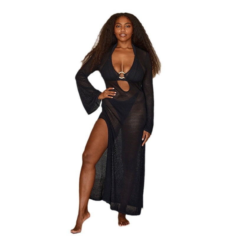 Dame Cutout Hæklet Cover-Up Kjole Stilla