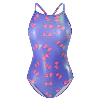 Dame sporty heldragt badetøj med legesyg sløjfemotiv Stilla