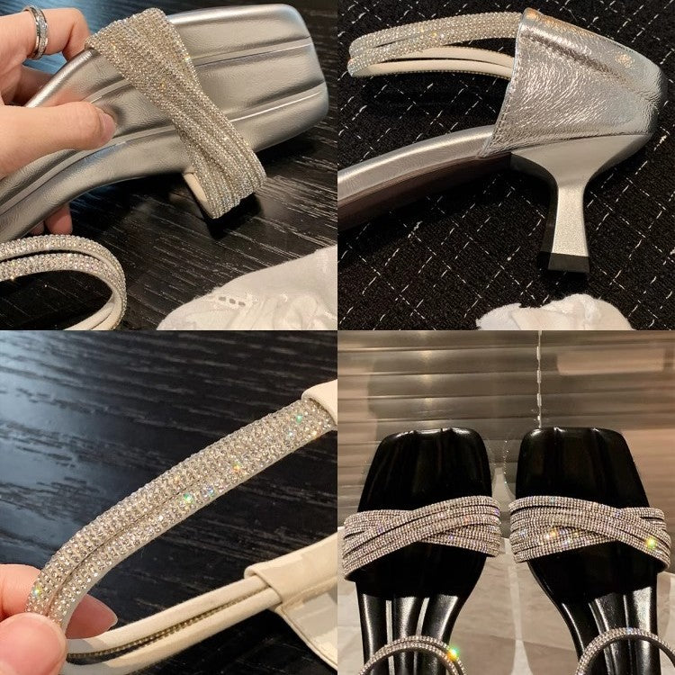 Dame Elegant Hæl Rutsje Sandaler Stilla