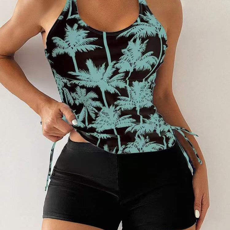 Femme Athletic Tankini svømmesæt med justerbare sidesnore Stilla