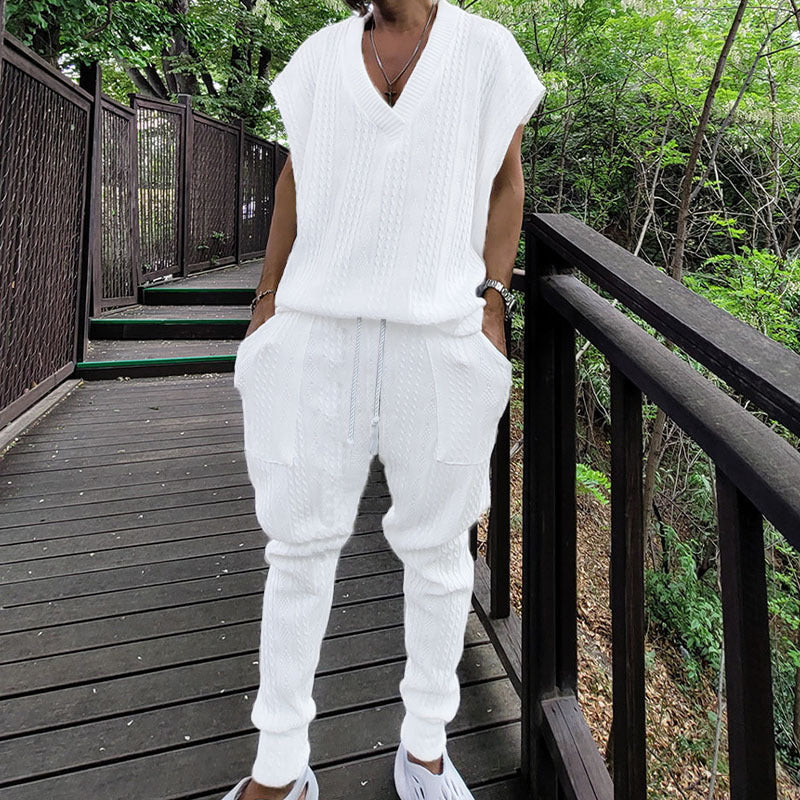 Dame afslappet fritids-sæt med høj krave og stilmønster Stilla