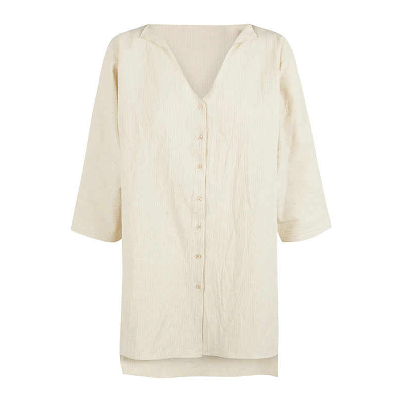 Dame afslappet kjole med talje bælte Stilla