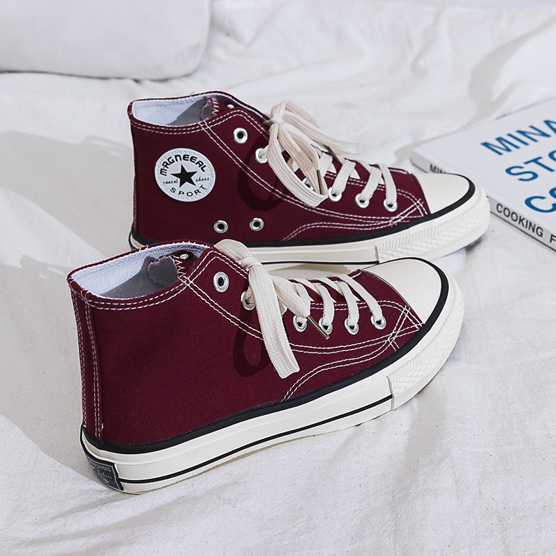 Dame Høje Sneakers i klassisk Canvas-stil med forstærket såleprofil og åndbart indre Stilla