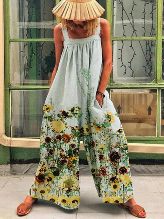 Kvinder Kunstnerisk Floral Jumpsuit Stilla