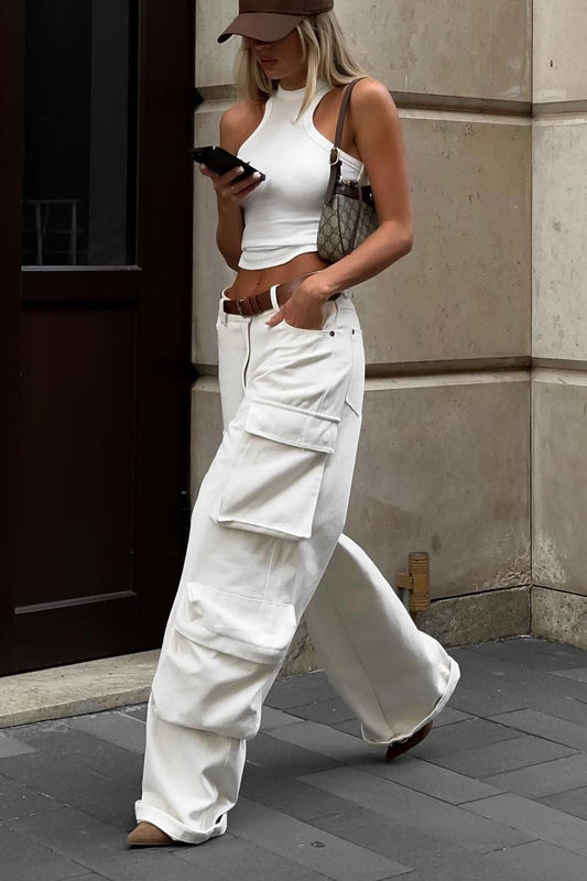 Stilla | Casual Wide-leg Cargo Bukser
