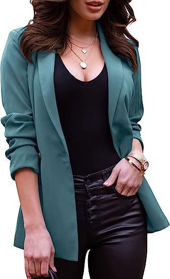 Dame elegant blazer med afslappet snit og fashionable detaljer Stilla