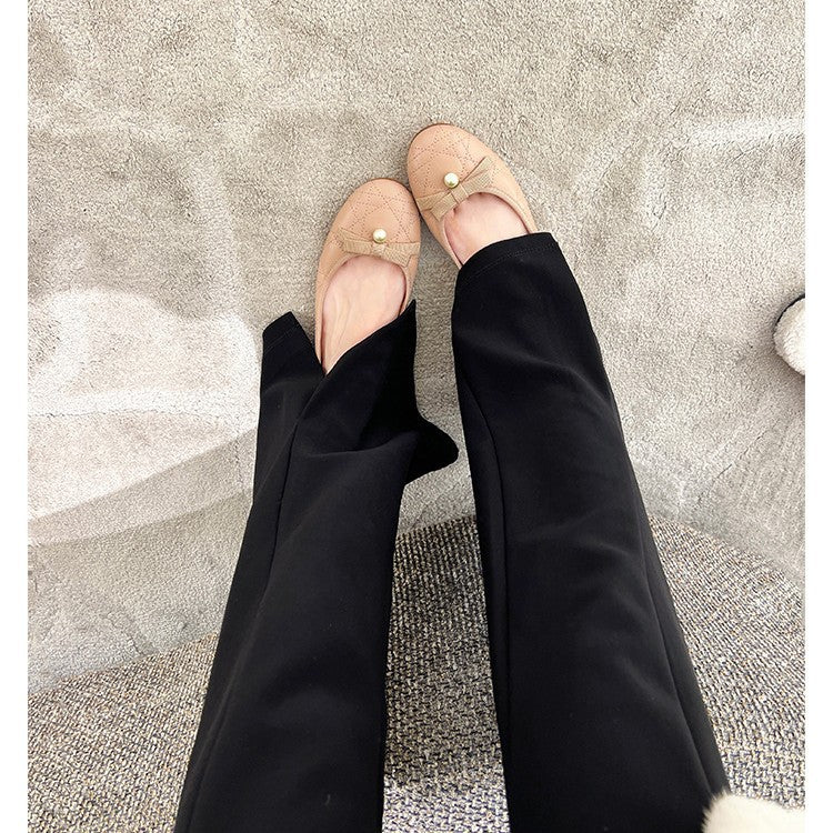 Dame Elegant Glinsende Ballerina Flats Stilla