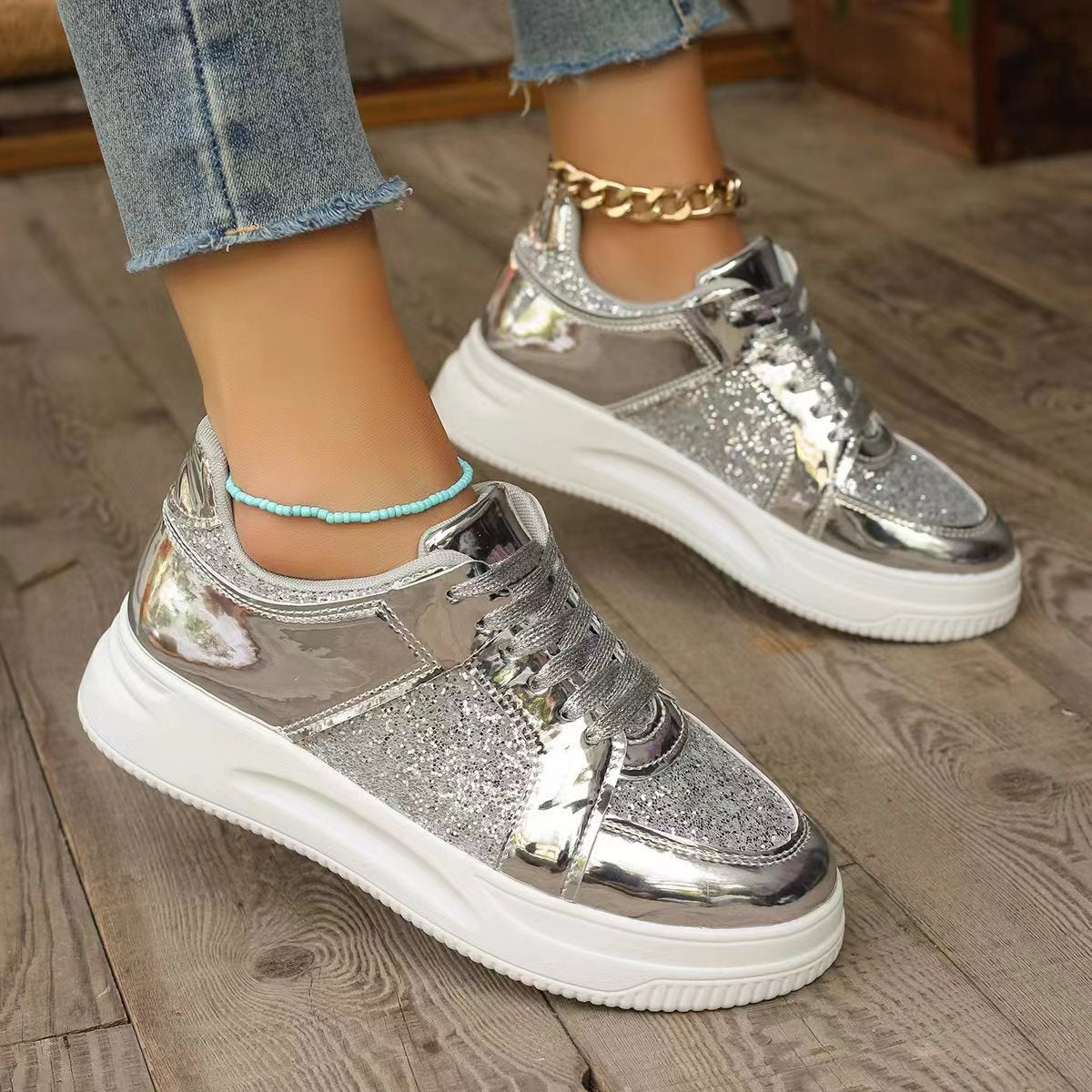 Dame Glamourøse Sneakers Stilla