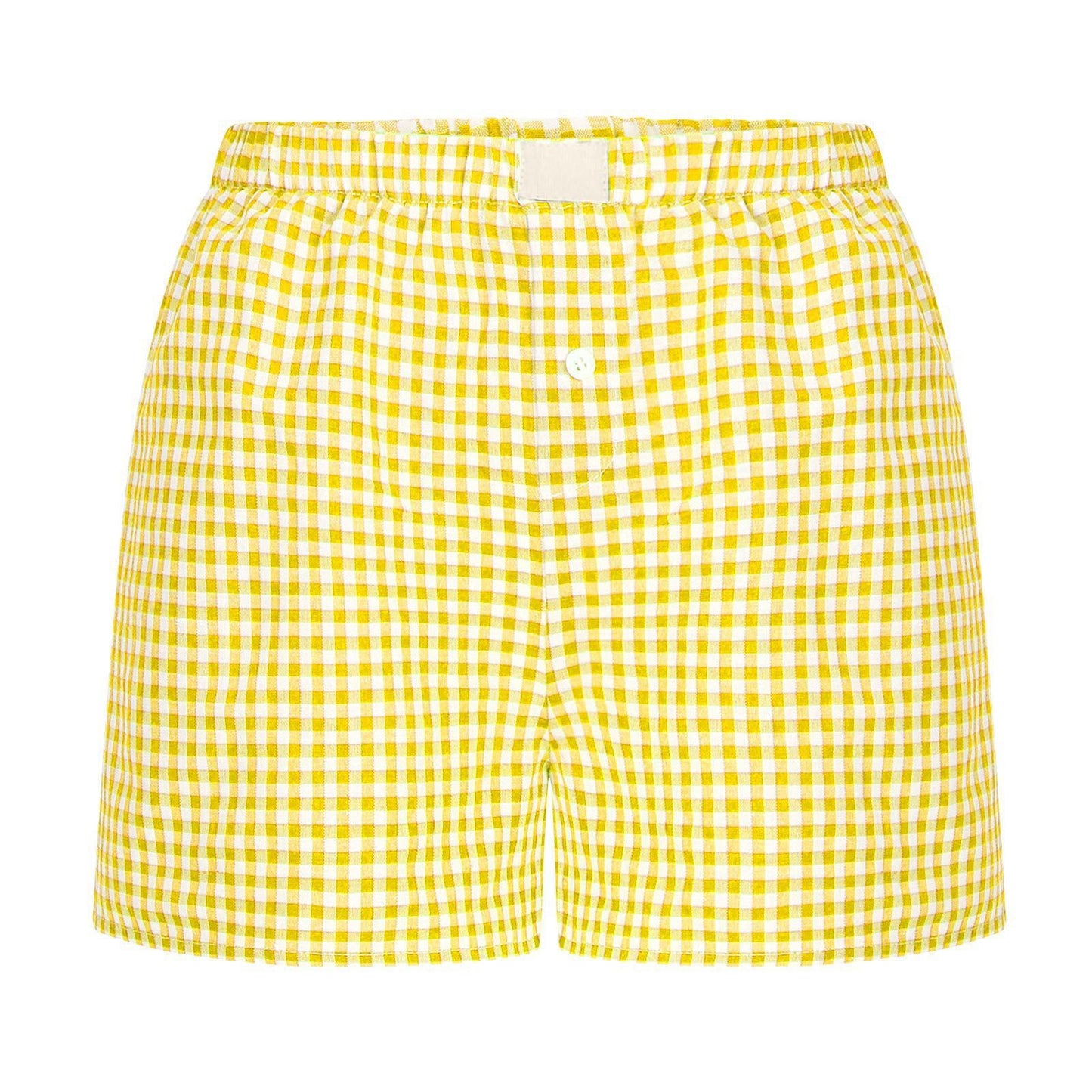 Dame afslappet bomulds kort natbukser med Gingham-mønster Stilla