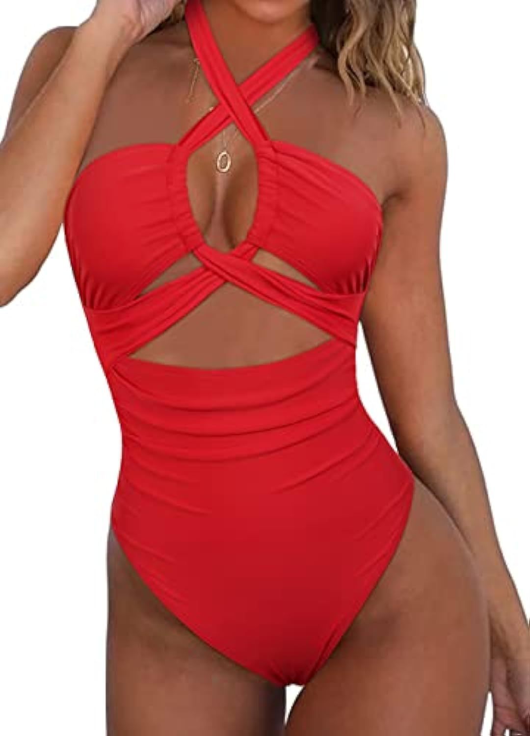 Dame Cut-Out Enfarvet Badetøj Stilla