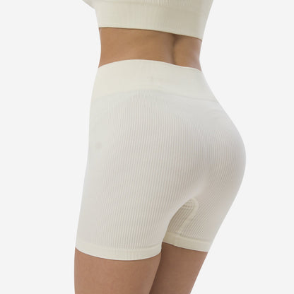 Stilla | Raise High Waist Seamless Yoga Pants Kvinders Hurtigtørrende Peach Fitness Shorts