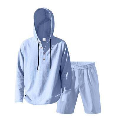 Dame Let Hoodie sæt med alsidige shorts Stilla