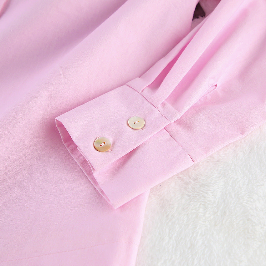 Dame afslappet skjorte med lange ærmer Stilla