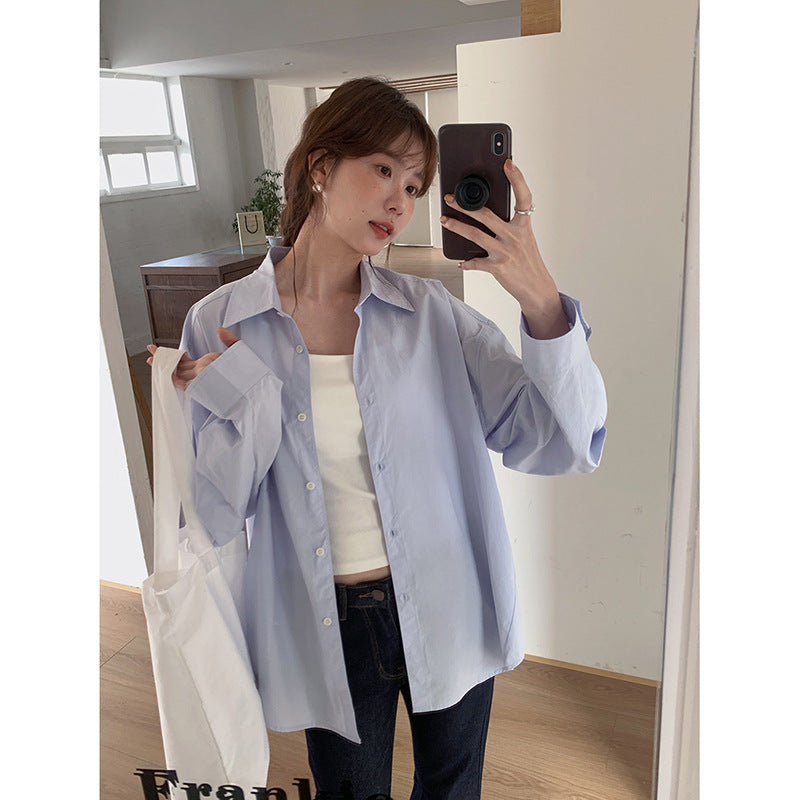 Dame afslappet skjorte med oversized pasform og fint materiale Stilla